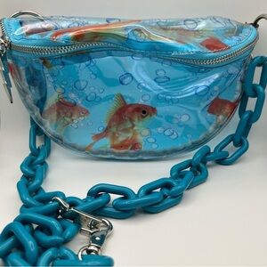 Betsey Johnson So-Fish-Tocated Goldfish Fanny Pack Sling Bag
